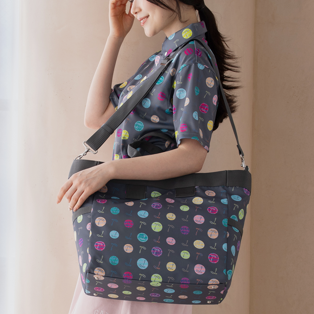 ロッカートート(ハーモニードットライン)/トゥルーグレー