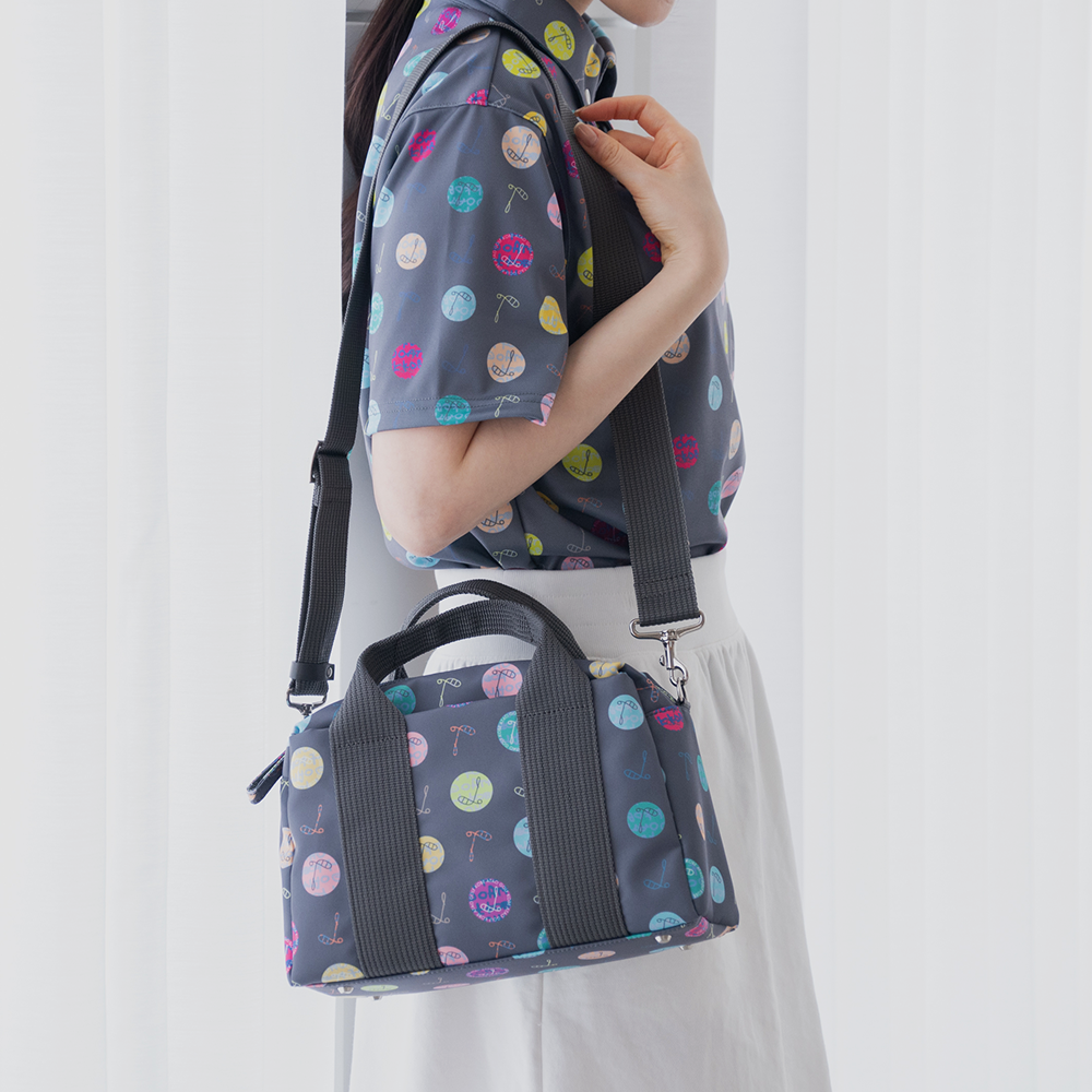 ミニボストン(ハーモニードット)／トゥルーグレー