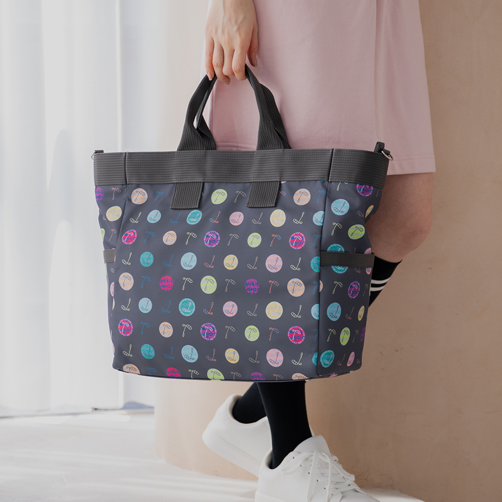 ロッカートート(ハーモニードットライン)／トゥルーグレー