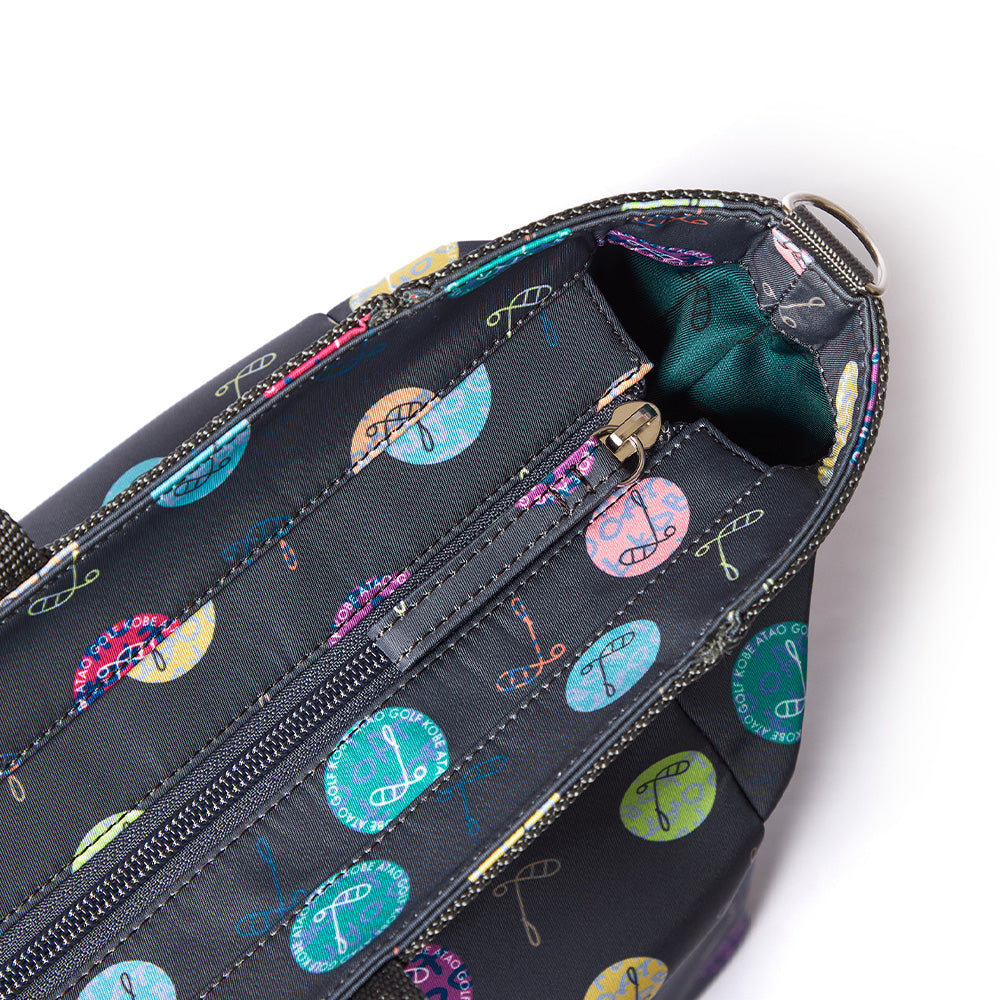 ロッカートート(ハーモニードットライン)／トゥルーグレー