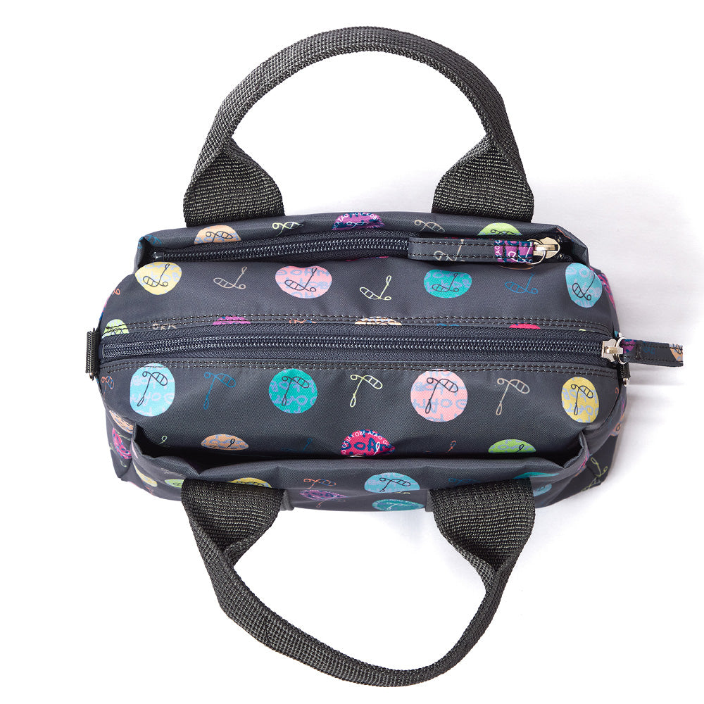 ミニボストン(ハーモニードット)／トゥルーグレー