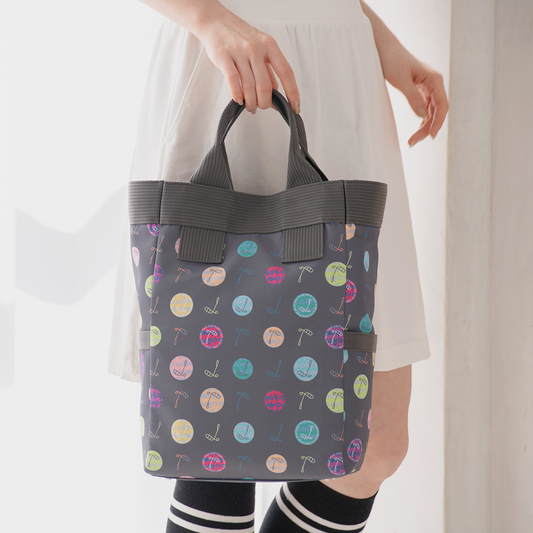 シューズケース(ハーモニードットライン)／トゥルーグレー